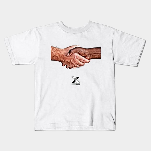 SHAKING HANDS by Metissage –1 Kids T-Shirt by DREAM SIGNED Collection